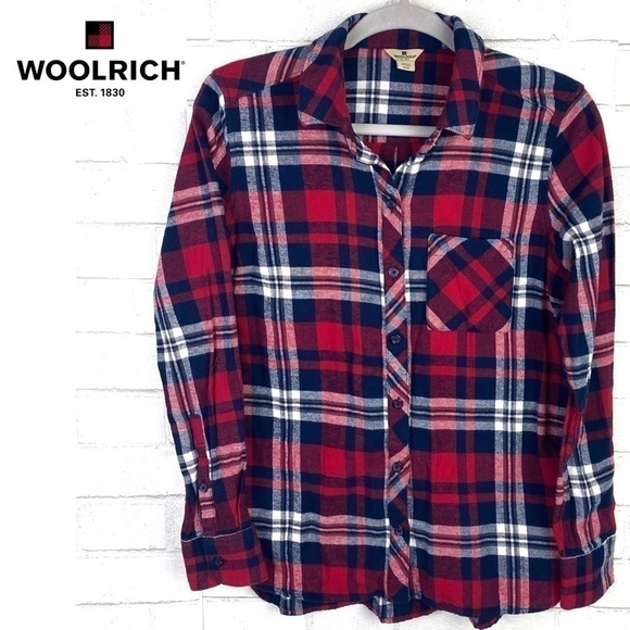 Woolrich COTTON FLANNEL BUTTON DOWN SHIRT - Picture 1 of 6